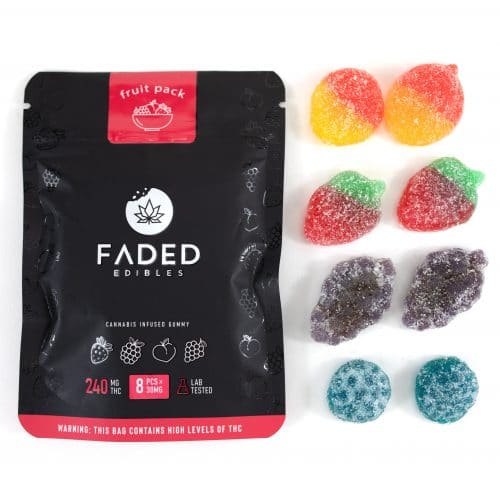 FADED EDIBLES THC GUMMIES PARTY PACK 240MG - Image 2