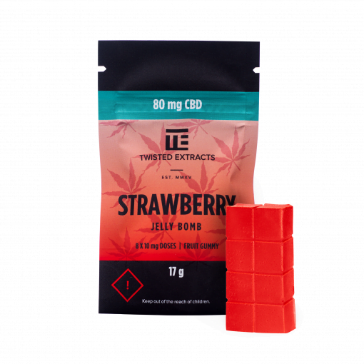 Twisted Extracts ? Strawberry CBD Jelly Bomb (80mg CBD)