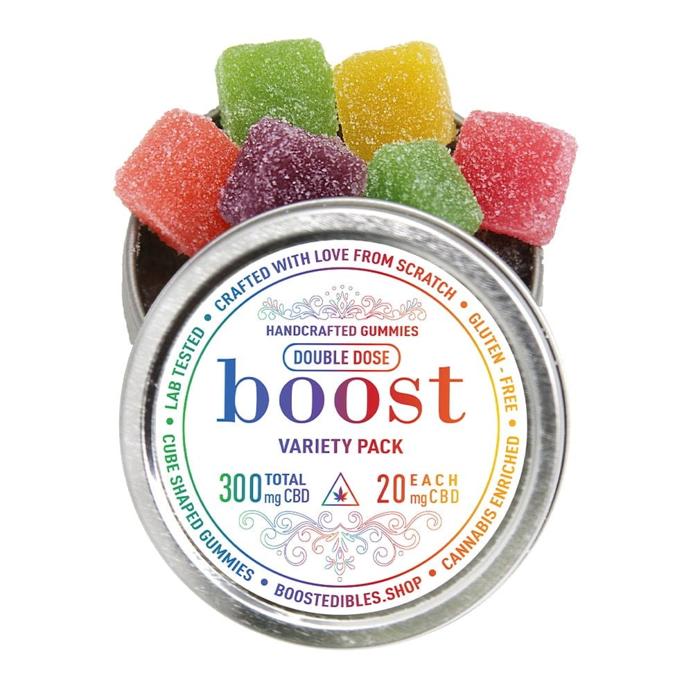 Boost Edibles Gummy - CBD Variety Pack (300mg), CBD gummies