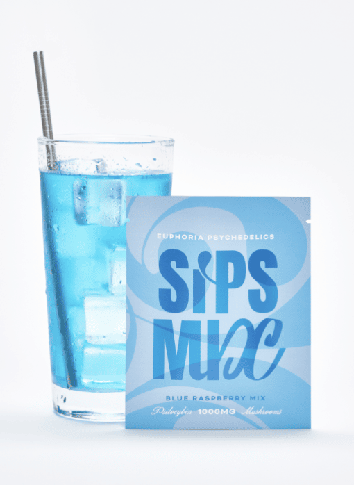 Euphoria Psychedelics – Blue Raspberry Sips 3000mg