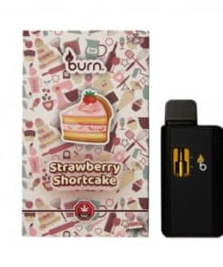 3ML Burn Disposable Vapes – Strawberry Shortcake (Indica)