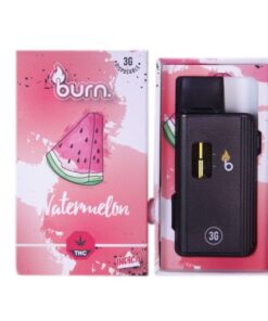 3 Gram Burn Disposable Vapes – Watermelon (Sativa Dominant Hybrid) (3 Gram)
