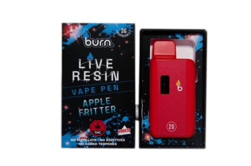 Burn Live Resin Disposable Vapes – Apple Fritter (Hybrid) (2 Gram)