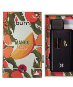 3 Gram Burn Disposable Vapes – Mango Haze (Sativa) (3 Gram)