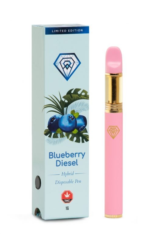 Diamond Concentrates Disposable (Distillate) – Blueberry Diesel (1g) **Limited Edition
