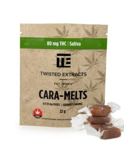 Twisted Extracts – Cara-Melts 1:1 Sativa/ CBD (40mg THC + 40mg CBD)