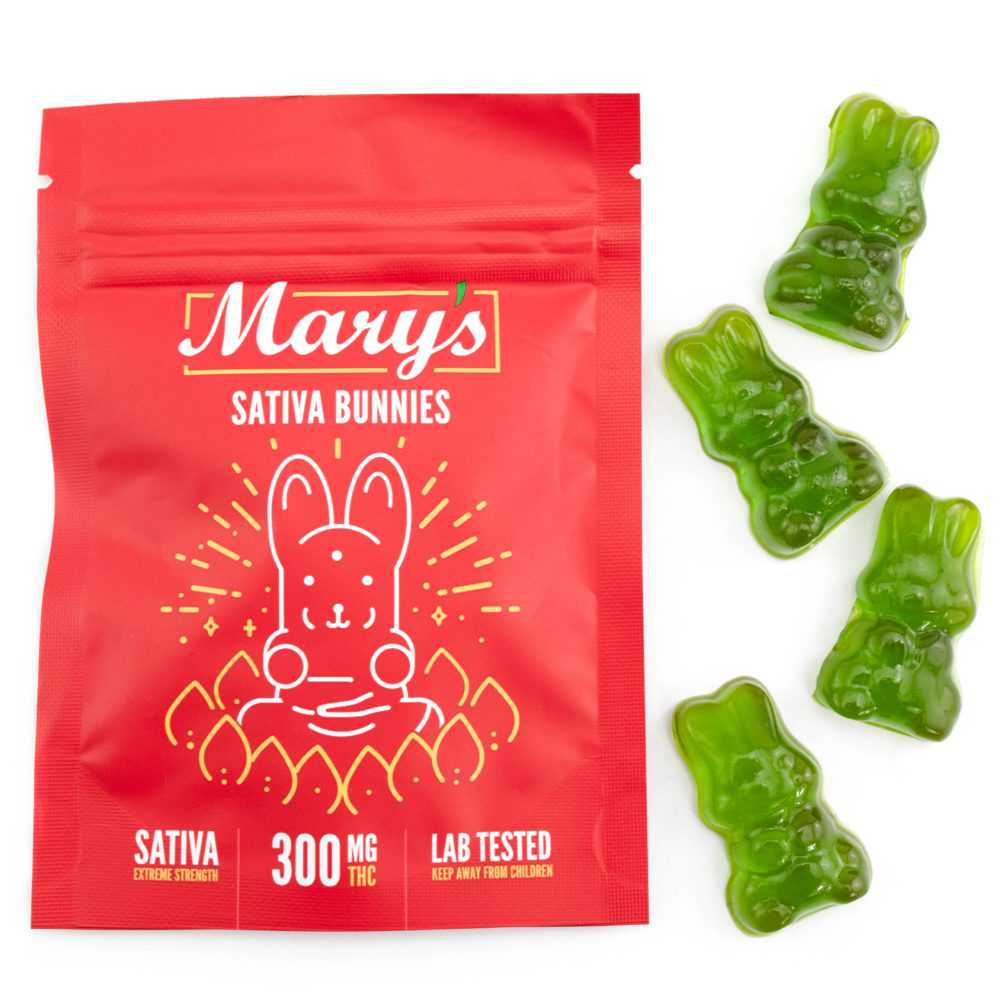 MARY’S EDIBLES WESTCOAST BUNNIES SATIVA 300MG