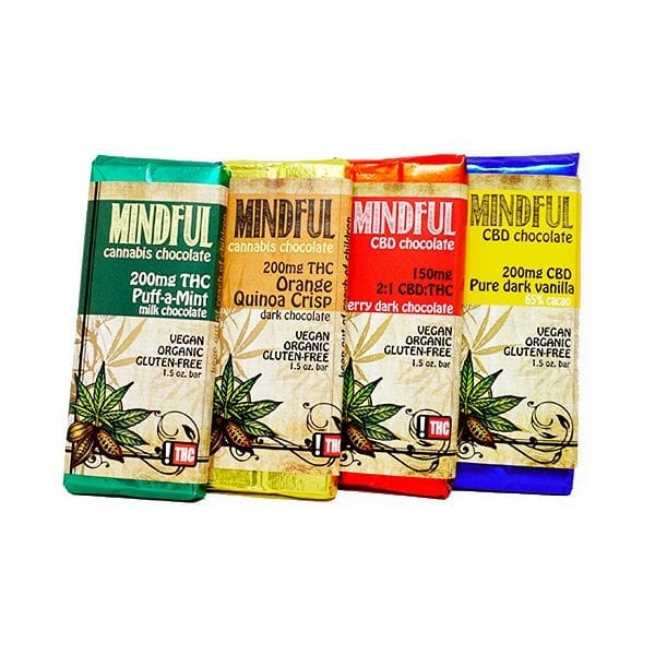 THC Organic Vegan Gluten-Free Chocolate 200mg - Image 2