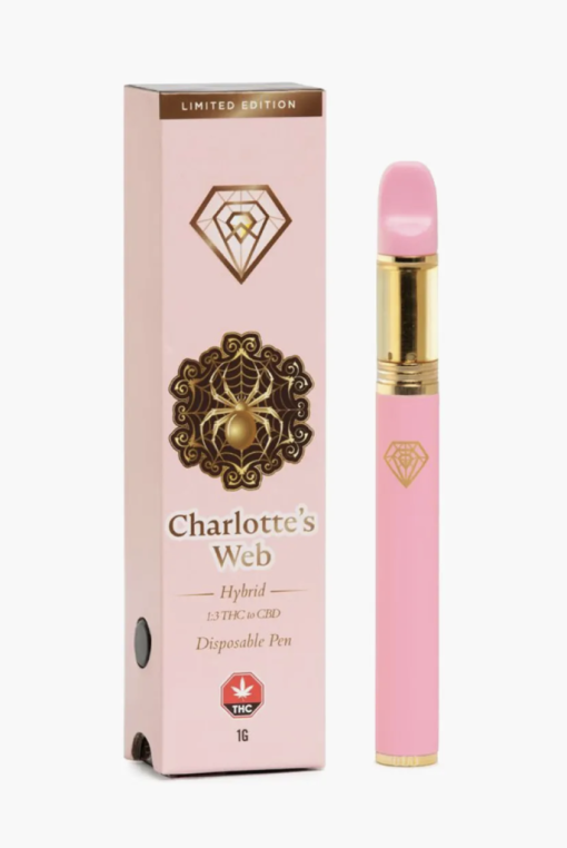 Diamond Concentrates Disposable (Distillate) – Charlotte’s Web (1g) **Limited Edition