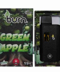 3 Gram Burn Disposable Vapes – Green Apple (Hybrid) (3 Gram)