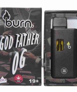 3 Gram Burn Disposable Vapes – Godfather OG (Indica) (3 Gram)