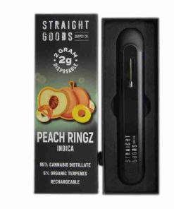 Straight Goods 2 GRAM Disposables – Peach Rings (Indica)
