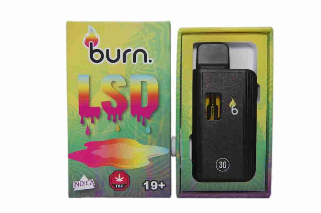 3 Gram Burn Disposable Vapes – LSD (Hybrid) (3 Gram)